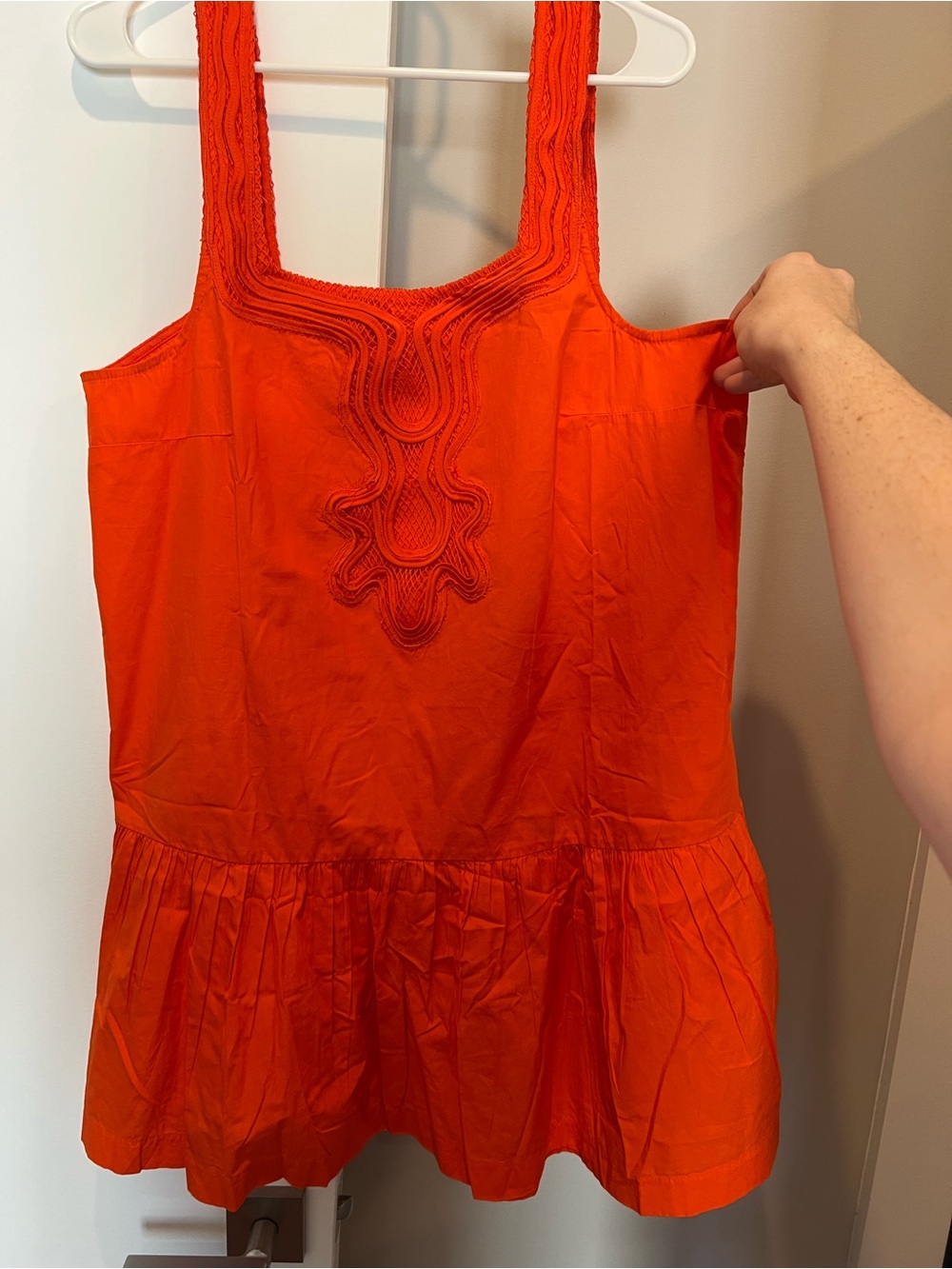 Anthropologie Celandine Braided Drop-Waist Mini Dress